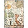 STAMPERIA PAPIER RYŻOWY A4 FURRY FRIENDS YOU ARE UNIUE
