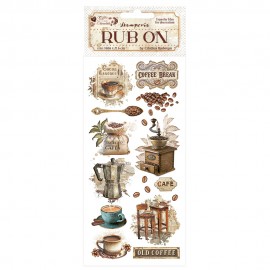 STAMPERIA RUB-ON TRANSFER 10x COFFE & CHOCOLATE MOMENTY