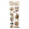 STAMPERIA RUB-ON TRANSFER 10x COFFE & CHOCOLATE MOMENTY