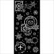 STAMPERIA SZABLON 3D 12x25 cm GEAR UP FOR CHRISTMAS ŚNIEŻKI