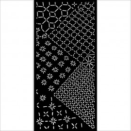 STAMPERIA SZABLON 3D 12x25 cm QUIET DAYS MIKS PLAKIETEK