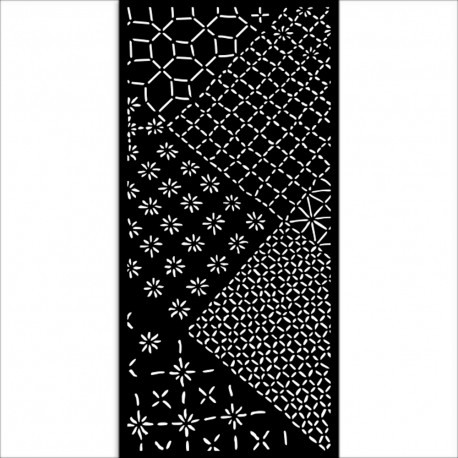 STAMPERIA SZABLON 3D 12x25 cm QUIET DAYS MIKS PLAKIETEK