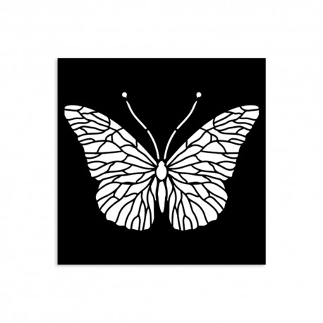 STAMPERIA SZABLON 3D 12x12 cm QUIET DAYS MOTYL