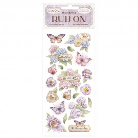STAMPERIA RUB-ON TRANSFER 10x QUIET DAYS HORTENSJA I MOTYL