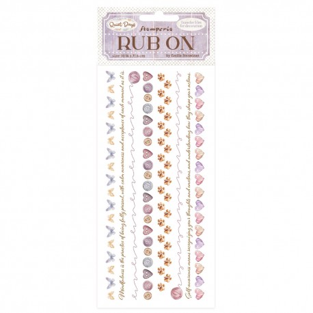 STAMPERIA RUB-ON TRANSFER 10x QUIET DAYS BORDERY