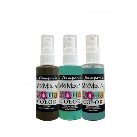STAMPERIA AQUACOLOR 3 KOLORY 60ml HERBARIUM SILVAE
