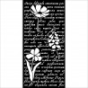 STAMPERIA SZABLON 3D 12x25 cm HERBARIUM SILVAE LIST I KWIATY