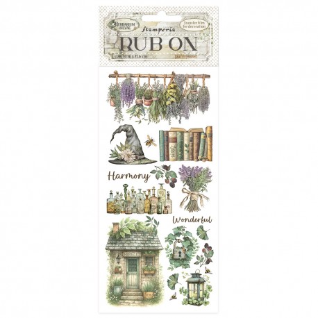 STAMPERIA RUB-ON TRANSFER 10x HERBARIUM SILVAE LAWENDA