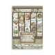 STAMPERIA PAPIER WASHI A5 8szt HERBARIUM SILVAE