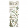 STAMPERIA RUB-ON TRANSFER 10x HERBARIUM SILVAE TEA TIME