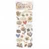 STAMPERIA RUB-ON TRANSFER 10x FAMILY KWIATY PATCHWORK