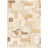STAMPERIA PAPIER RYŻOWY A4 BABY PTASZEK PATCHWORK