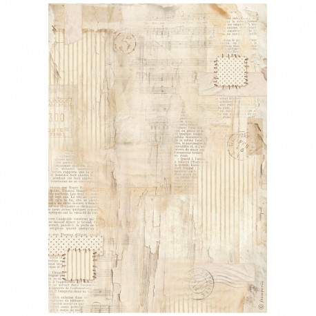 STAMPERIA PAPIER RYŻOWY A4 FAMILY TŁO WZORZYSTE