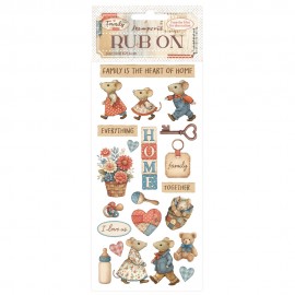 STAMPERIA RUB-ON TRANSFER 10x FAMILY HOME