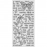 STAMPERIA SZABLON 3D 12x25 cm SECRET DIARY MOTYL I KWIATKI