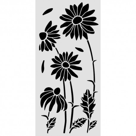 STAMPERIA SZABLON 3D 12x25 cm DAISY ART STOKROTKI