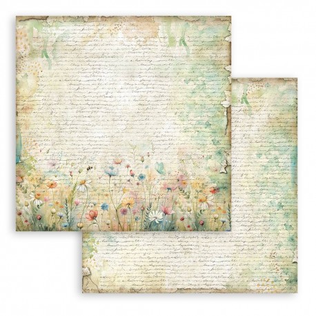 STAMPERIA PAPIER DO SCRAP 12" DAISY ART LIST I KWIATY