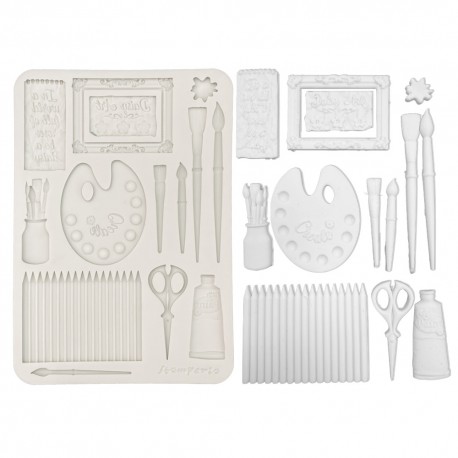 STAMPERIA FOREMKA SILIKONOWA A5 DASY ART KREATYWNOŚĆ