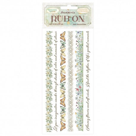 STAMPERIA RUB-ON TRANSFER 10x DAISY ART PASKI