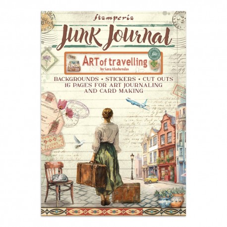 STAMPERIA JUNK JOURNAL 16kart ART OF TRAVELLING