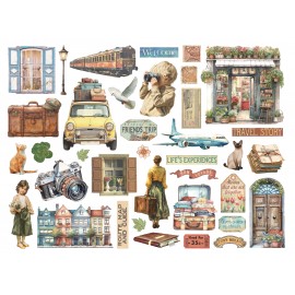 STAMPERIA KSZTAŁTY TEKTUROWE ART OF TRAVELLING