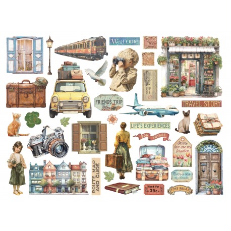 STAMPERIA KSZTAŁTY TEKTUROWE ART OF TRAVELLING