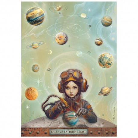 STAMPERIA PAPIER RYŻOWY A4 A NEW BEGINNING TWOJE ŚWIATŁO