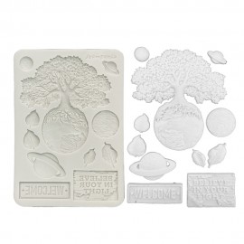 STAMPERIA FOREMKA SILIKONOWA A5 A NEW BEGINNING PLANETY