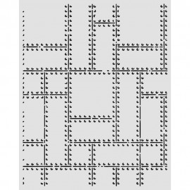 STAMPERIA SZABLON 3D 20x25 cm A NEW BEGINNING PLAKIETKI