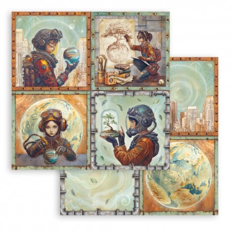 STAMPERIA PAPIER DO SCRAP 12" A NEW BEGINNING  4 KARTY
