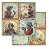 STAMPERIA PAPIER DO SCRAP 12" A NEW BEGINNING  4 KARTY