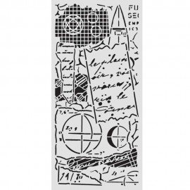 STAMPERIA SZABLON 3D 12x25 cm A NEW BEGINNING NOTKI