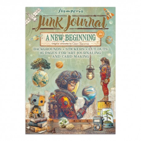 STAMPERIA JUNK JOURNAL 16kart A NEW BEGINNING
