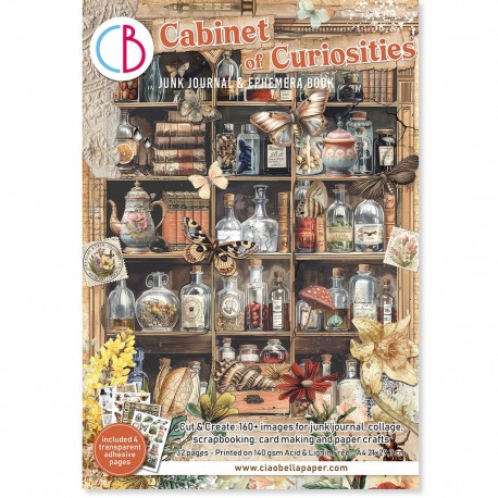 CB EPHEMERA BOOK A4 CABINET OF CURIOSITY (32szt)