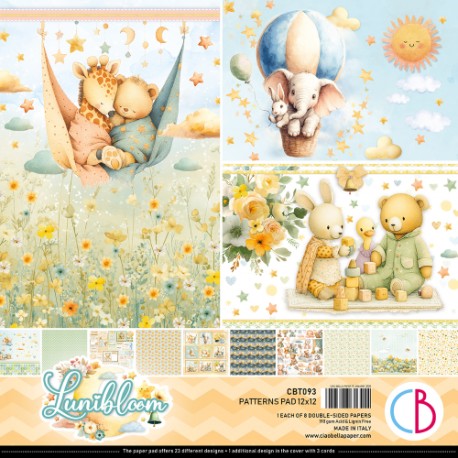 CB BLOK PAPIERÓW SCRAP.30x30cm /8szt Lunibloom
