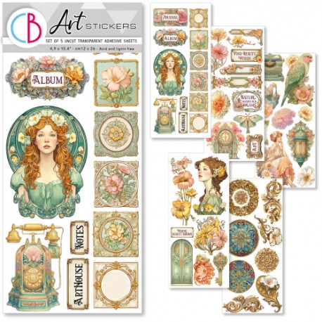 CB ART STICKERS 5szt NAKLEJKI Artemis