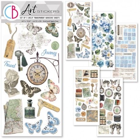 CB ART STICKERS 5szt NAKLEJKI Eastern Journey