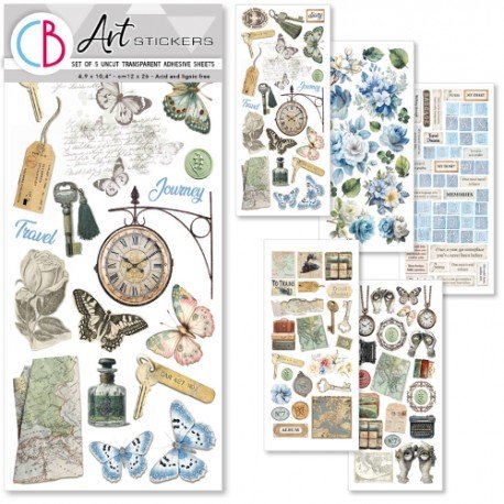 CB ART STICKERS 5szt NAKLEJKI Eastern Journey