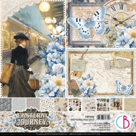 CB BLOK PAPIERÓW SCRAP.30x30cm /8szt Eastern Journey