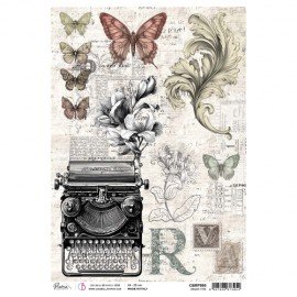 CB PAPIER RYŻOWY A4 TYPOGRAPHI Ornate Type