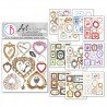 CB MIXED MEDIA NAKLEJKI 10szt 14x12cm WHISPER FRAMES