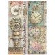 STAMPERIA PAPIER RYŻOWY A4 GARDENS OF TIME WOLNOŚĆ CZASU
