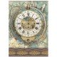 STAMPERIA PAPIER RYŻOWY A4 GARDENS OF TIME ZEGAR DUŻY