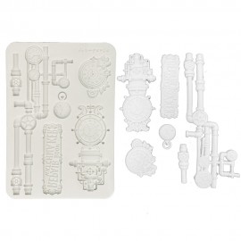 STAMPERIA FOREMKA SILIKONOWA A5 GARDENS OF TIME ZEGARY RURY