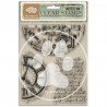 STAMPERIA STEMPEL AKRYLOWY 14x18cm GARDENS OF TIME ZEGARY
