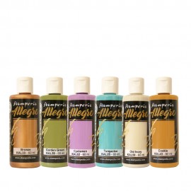 STAMPERIA FARBA ALLEGRO 59 ml ZESTAW 6szt GARDENS OF TIME