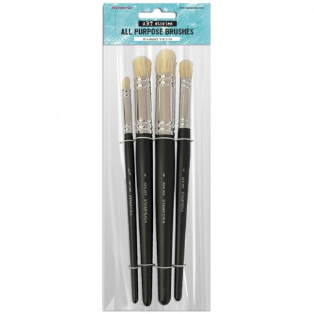 STAMPERIA ZESTAW 4 PĘDZLI 6"-8"-2"-2/0"