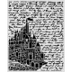STAMPERIA SZABLON 3D 20x25 cm WONDERLAND ZAMEK