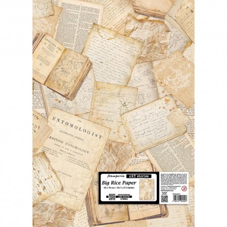 STAMPERIA PAPIER RYŻOWY 50x70c ALL AROUND LISTY