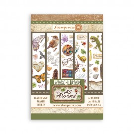 STAMPERIA PAPIER WASHI A5 8szt ALL AROUND